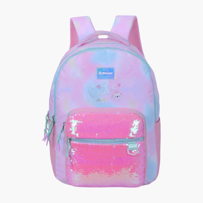 PAUSE Printed Backpack with Adjustable Shoulder Straps - 12x21 cms